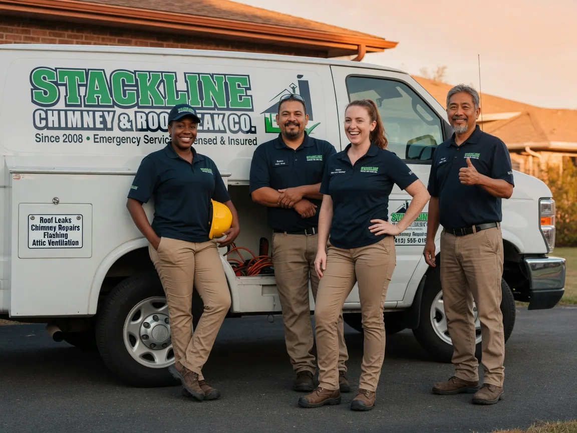 Chimney flashing repair company in Le Claire, IA